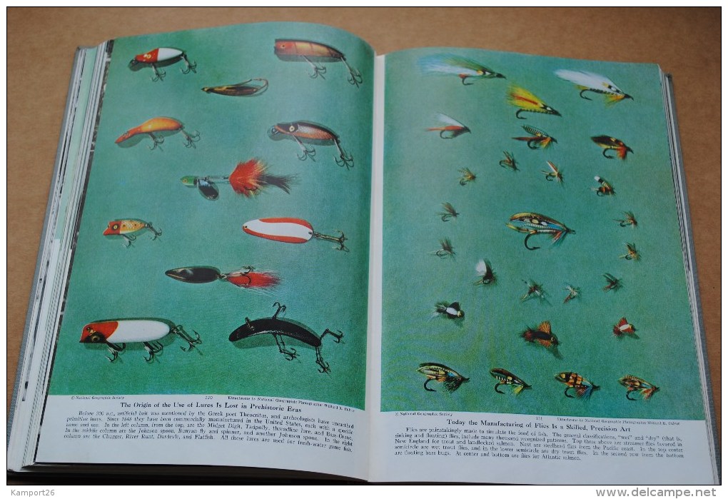 1958 The Book Of Fishes NATIONAL GEOGRAPHIC Illustrations Le Livre Des Poissons - Libri Sulle Collezioni