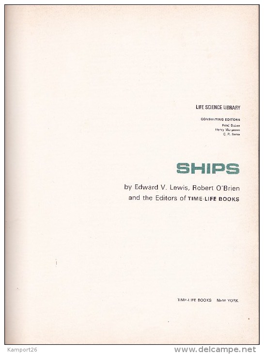 1965 Ships LIFE SCIENCE LYBRARY Illustrations Navires - Books On Collecting