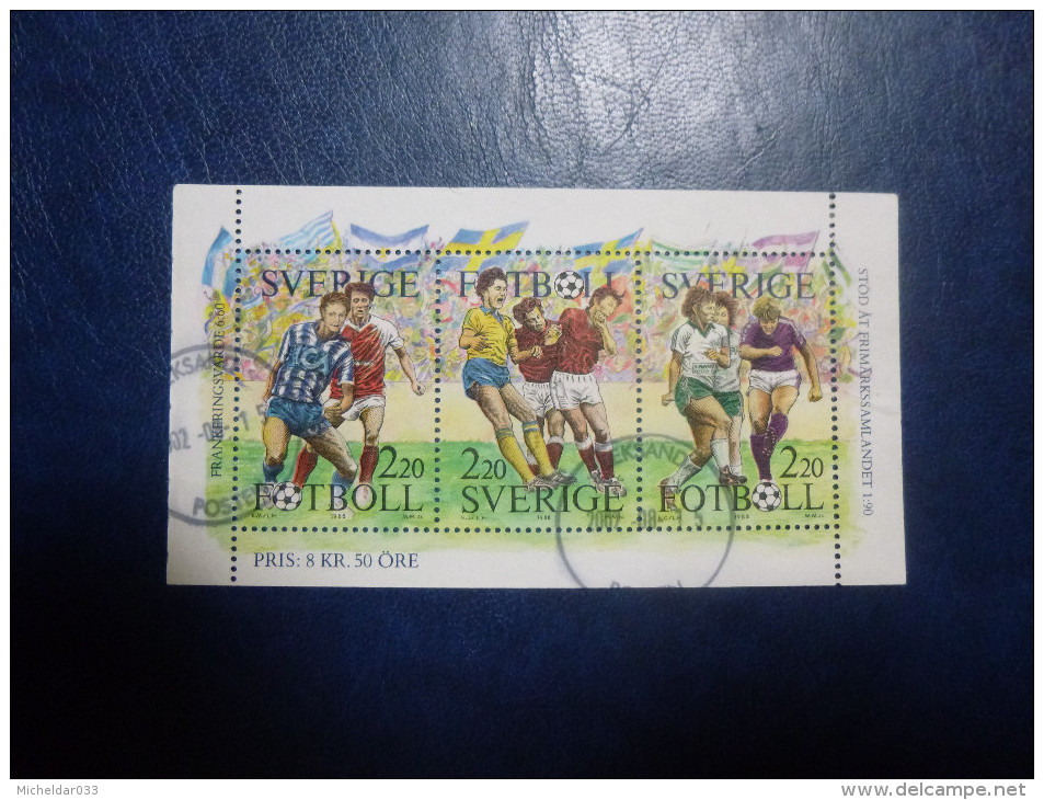 Suède (Sweden) Bloc Football 1988 - Blocs-feuillets