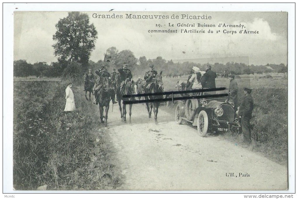 CPA - Grandes Manoeuvres De Picardie -Le Général Buisson D'Armandy Commandant L'Artillerie Du 2e Corps D'Armée - Picardie
