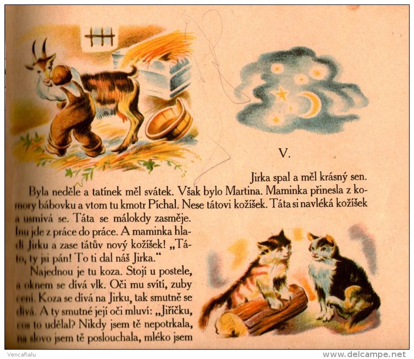 Czechoslovakia 1930(?) - Picture Of Short Stories For Children  "As Jirka Sold Goat" - Alte Bücher