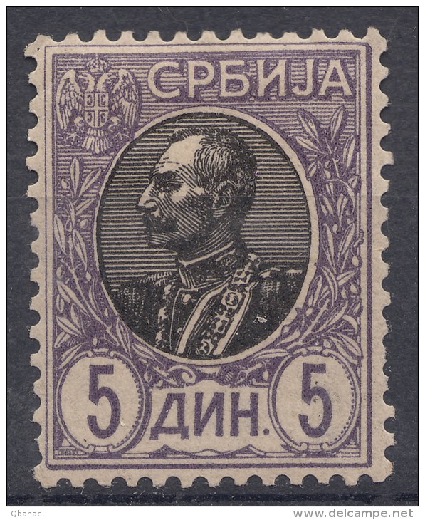 Serbia Kingdom 1905 Mi#94 X - Thick (normal) Paper, Mint Hinged - Serbia