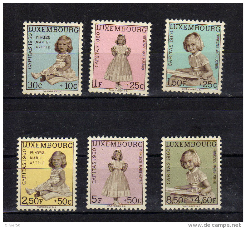 Luxembourg (1960)  - "Princesse Marie-Astride. Caritas"  Neufs* - Neufs