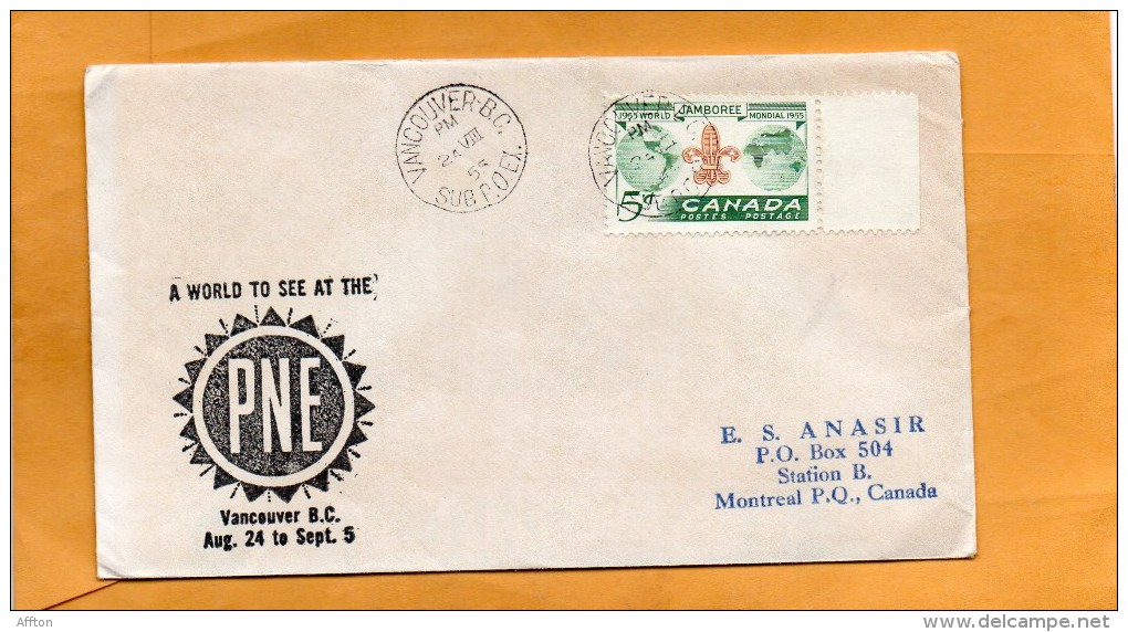 Canada 1955 FDC - 1952-1960