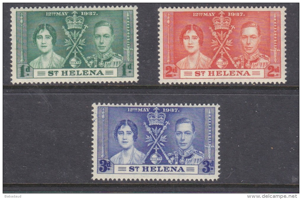 St Helena 1937 Coronation, MH * - Saint Helena Island