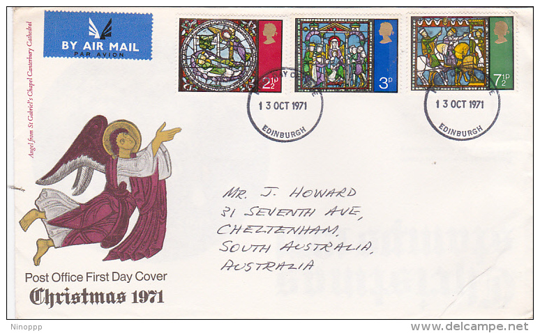 Great Britain 1971 Christmas  FDC - Unclassified