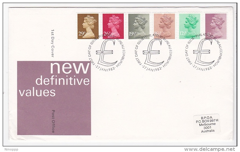 Great Britain 1982 Definitives FDC - Unclassified