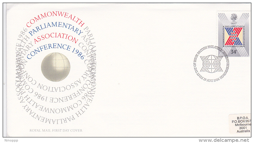 Great Britain 1986 Cmmonwealth Parliamentary  FDC - Unclassified