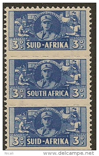 SOUTH AFRICA 1942 3d Unit SG 101 UNHM #CM613 - Unused Stamps