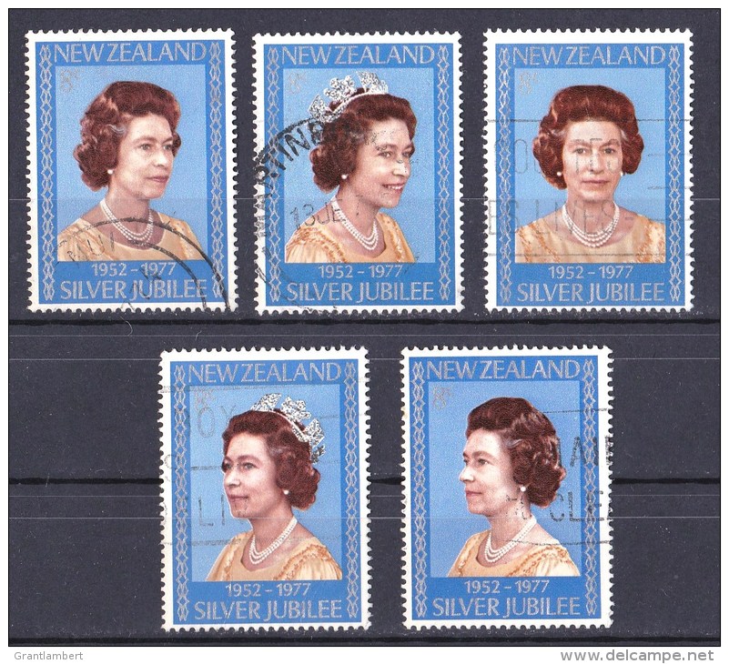 New Zealand 1977 Silver Jubilee - Queen Elizabeth Set Of 5 Used - - - Used Stamps