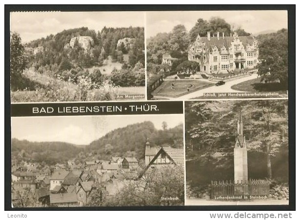BAD LIEBENSTEIN Thür. Steinbach Morgentor Schloss Lutherdenkmal DDR 1970 - Bad Liebenstein