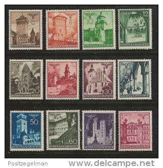 GENERAL GOUVERNMENT, 1940, Mint Hinged Stamp(s) Buildings In Krakau Complete, MI 40-51 #16006 - Occupation 1938-45