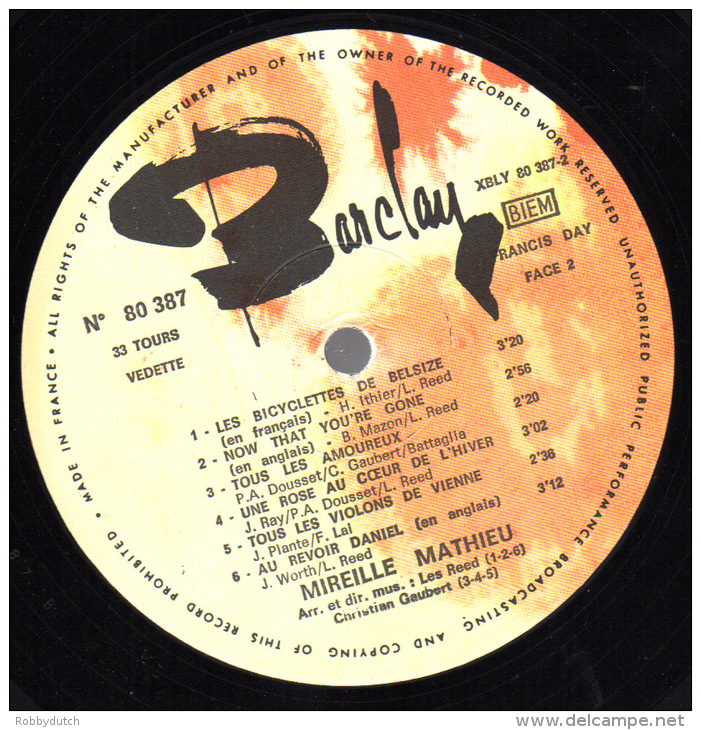 * LP *  SWEET SOUVENIRS OF MIREILLE MATHIEU (France 1968) - Andere - Franstalig