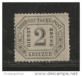 NORDDEUTSCHER POSTBEZIRK, 1870 Uncancelled Stamp(s) Dienstmarke 2 Kreuzer, D7, # 16037 , 1 Values Only - Other & Unclassified