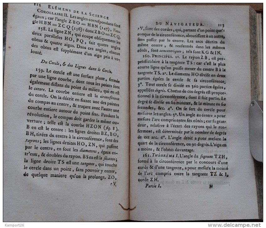 1781 Elémens de la science du navigateur GARRA DE SALAGOITY Navigator Sailor