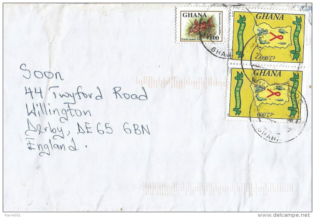 Ghana 2005 Ho AIDS HIV Health Synodontis Freshwater Fish Cover - Ghana (1957-...)