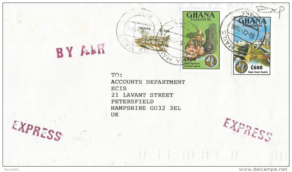 Ghana 1996 Tema PANAFEST Cape Coast Castle Pottery Cover - Ghana (1957-...)