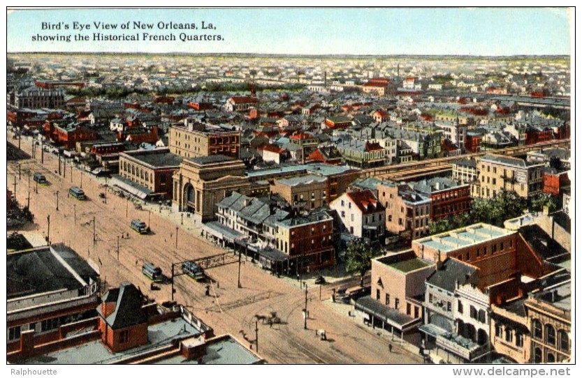 Bird´s Eye View Of New Orleans - Showing The Historical French Quarters - New Orleans