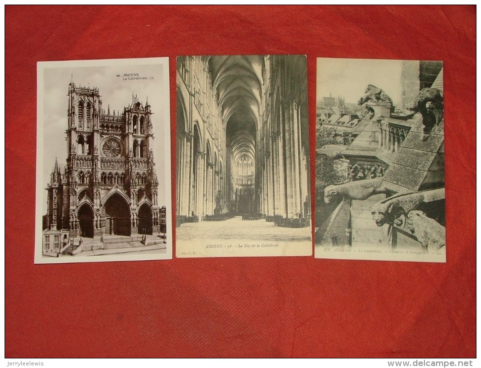 AMIENS  -  Lot De 15 Cartes Différentes De La Cathédrale -  (5 Scans) - Amiens