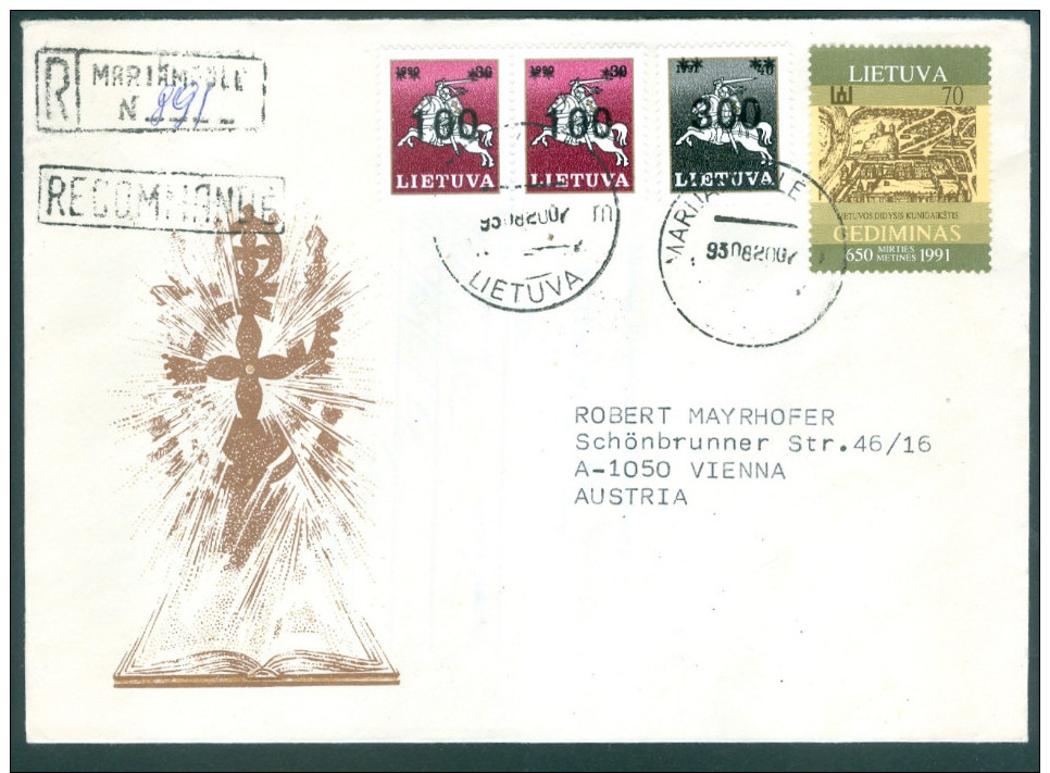 LITAUEN - Reco-Brief Nach Wien (8) - Lituania