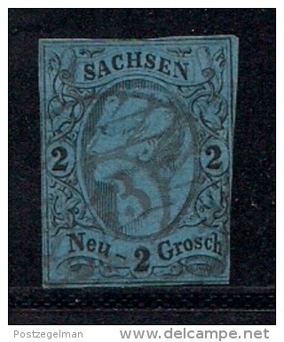 SACHSEN, 1855, Cancelled Stamp(s) 2 Neu Groschen, Johann I, MI 10 # 16077, - Saxe