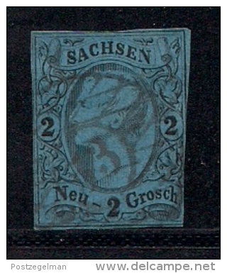 SACHSEN, 1855, Cancelled Stamp(s) 2 Neu Groschen, Johann I, MI 10 # 16077, - Saxony