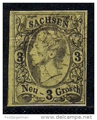 SACHSEN, 1855, Cancelled Stamp(s) 3 Neu Groschen, Johann I, MI 11 # 16078, - Saxony