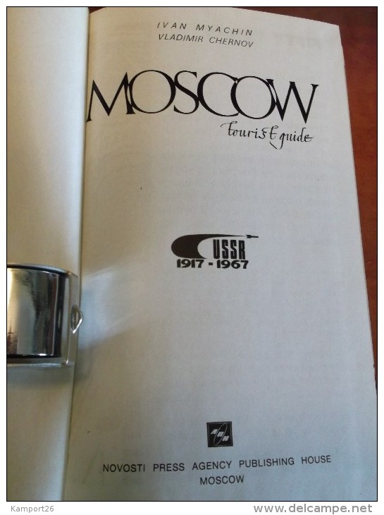 1967 MOSCOW Tourist GUIDE Plan STREETS Map USSR History SOVIET Touristique MOSCOU - Europe