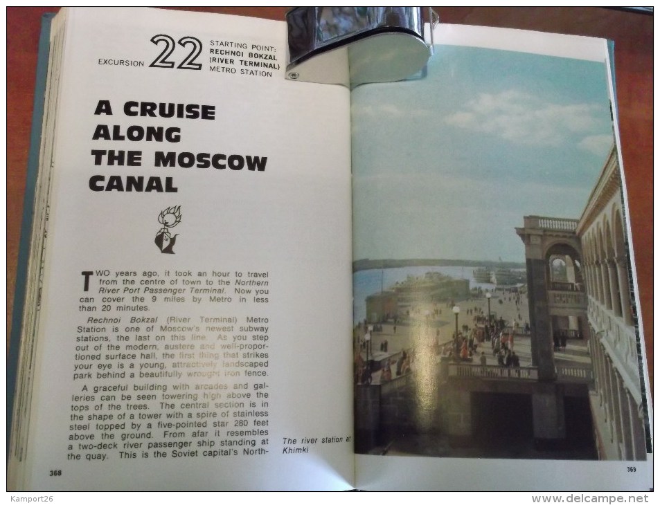 1967 MOSCOW Tourist GUIDE Plan STREETS Map USSR History SOVIET Touristique MOSCOU - Europe