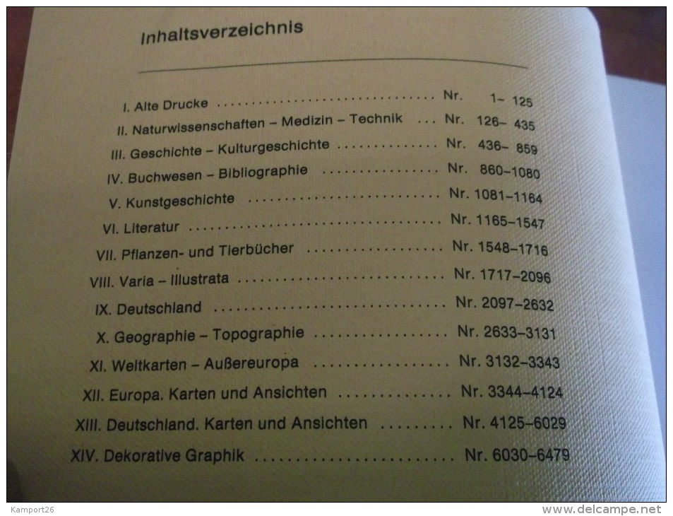 Auktion 25 WERTVOLLE Bücher 1982 DEKORATIVE GRAPHIK Art Military Maps AUCTION Des Livres Précieux Tableaux Décoratifs - Catálogos