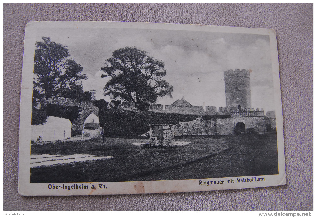 A026 - Ober Ingelheim A. Rhein - Ringmauer Mit Malakoffturm - FELDPOST 27.10.17- Verlag Heinrich Wenz - Ingelheim