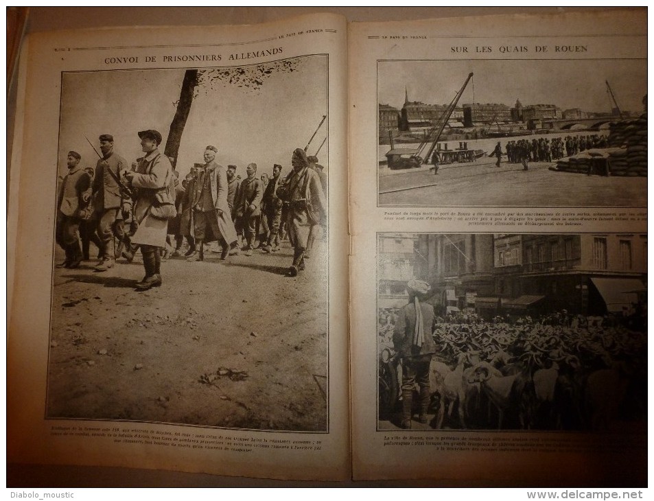1915 JOURNAL De GUERRE (Le Pays De France):Tolmino;Indiens à Rouen;Berry-au-Bac;Volontaires D'aviation;Lemnos;Mytilène - Français