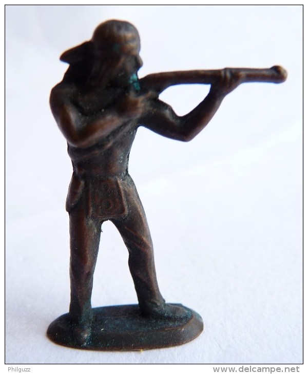 Rare FIGURINE KINDER  METAL INDIEN 1 70's - U-EI Indianer (1) - Figurines En Métal