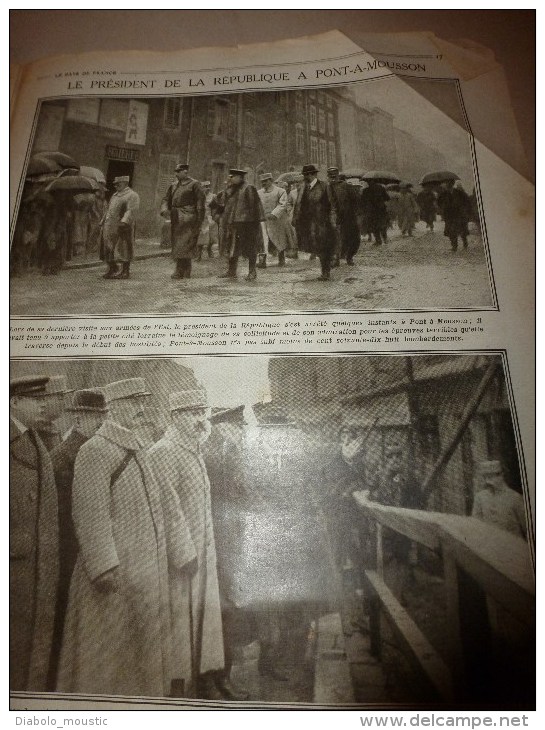 1915 JOURNAL de GUERRE (Le Pays de France):Répertoire Front des BATAILLES; BELGIQUE;St-Mihiel;SERBIE;Pasly;MACEDOINE