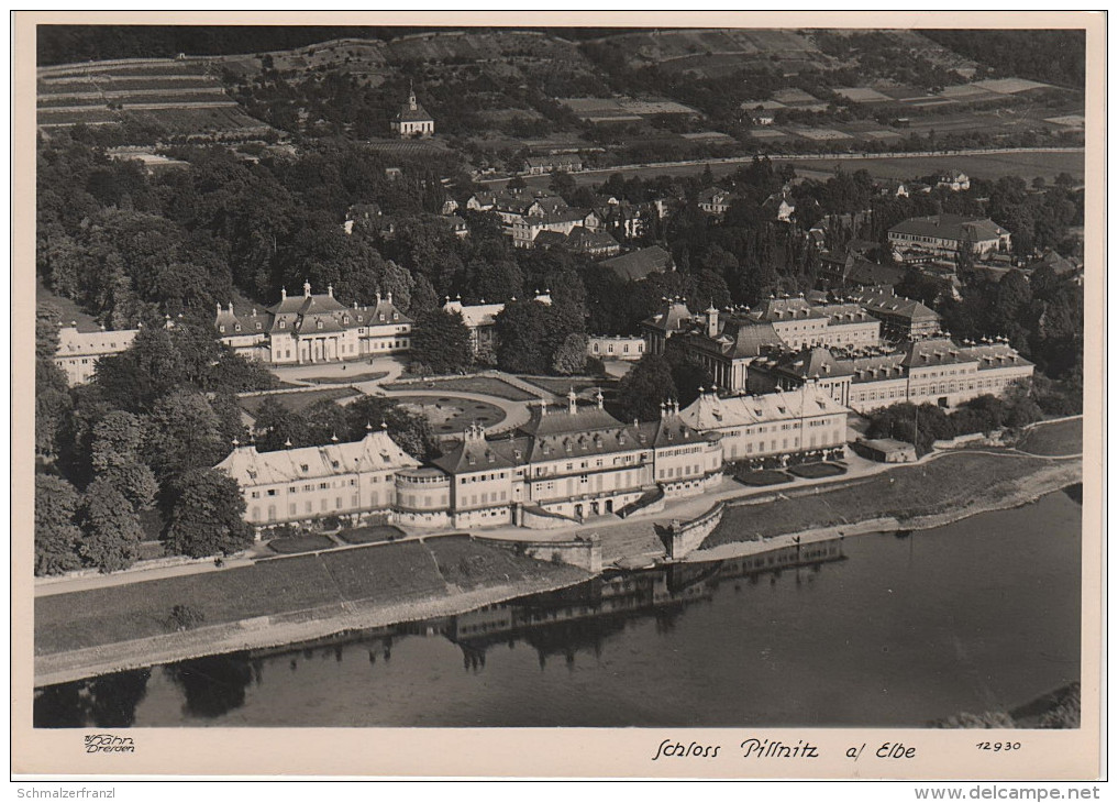 Foto Handabzug AK Walter Hahn 12930 Pillnitz Schloss Lustschloss Bei Dresden Kleinzschachwitz Hosterwitz Graupa - Pillnitz