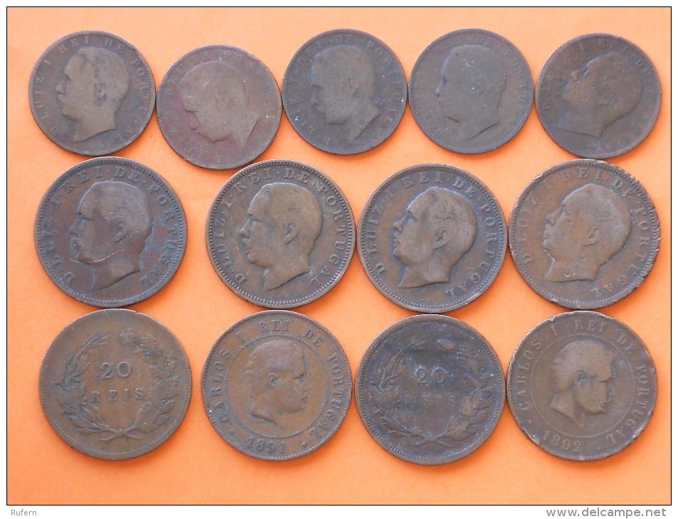 PORTUGAL        13 COINS -  -  (Nº08034) - Vrac - Monnaies