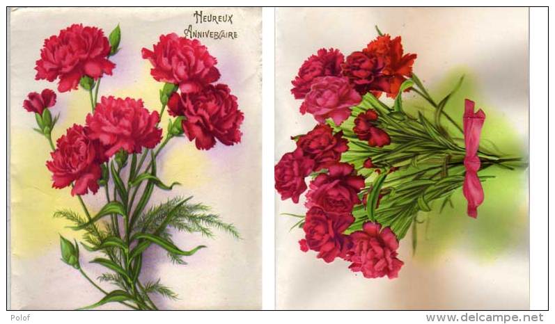 Chromo A Système 4 Volets Avec Ajoutis Fleurs  (70674) - Flowers