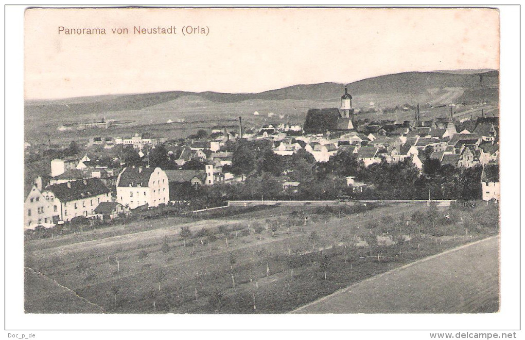 Deutschland - Neustadt ( Orla ) - Panorama - Old Card - Neustadt / Orla