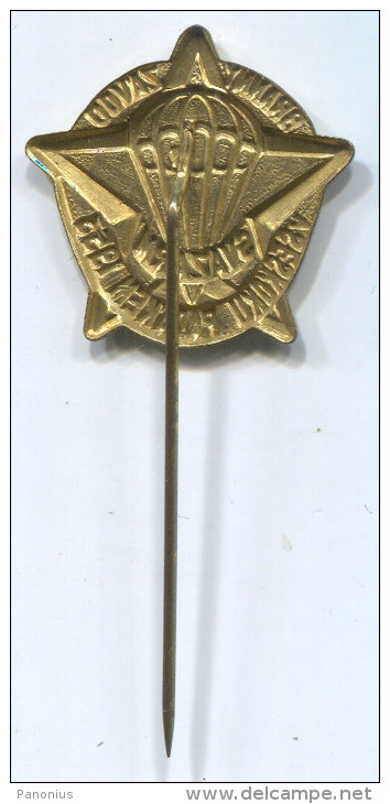 PARACHUTTING - SVAZARM, Jump,1953. Vintage Pin, Badge - Parachutisme