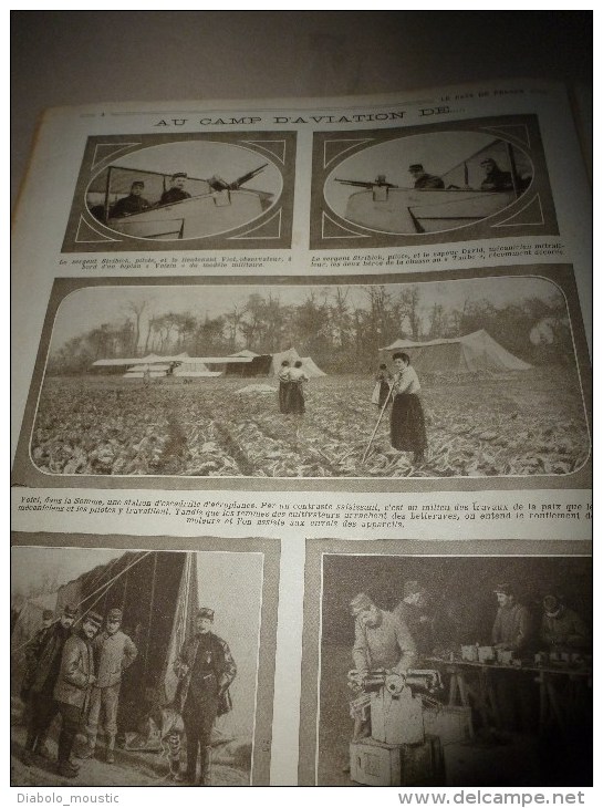 1914 JOURNAL De GUERRE(Le Pays De France):Nos Aviateurs;Tirailleur Algérien,sénégal;TOMMY;Dannemarie;Poilus-cyclistes - Français
