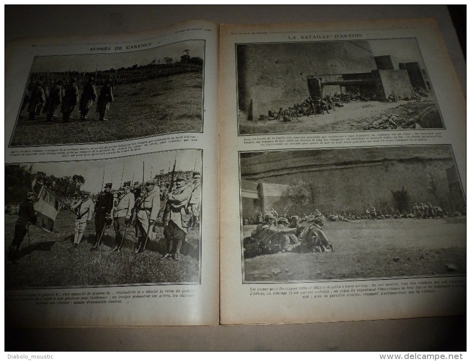 1915 JOURNAL De GUERRE(Le Pays De France):Nos Aviateurs; Roi Alexis De SERBIE;Les Turcs;Seed-el-Bahr; - Français