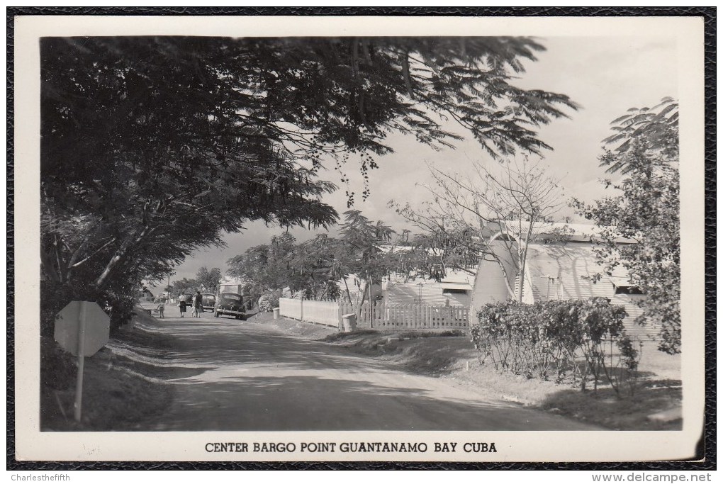 PHOTOCARD AROUND 1930 - GUANTANAMO BAY CENTER BARGO POINT U.S. BASES - Cuba