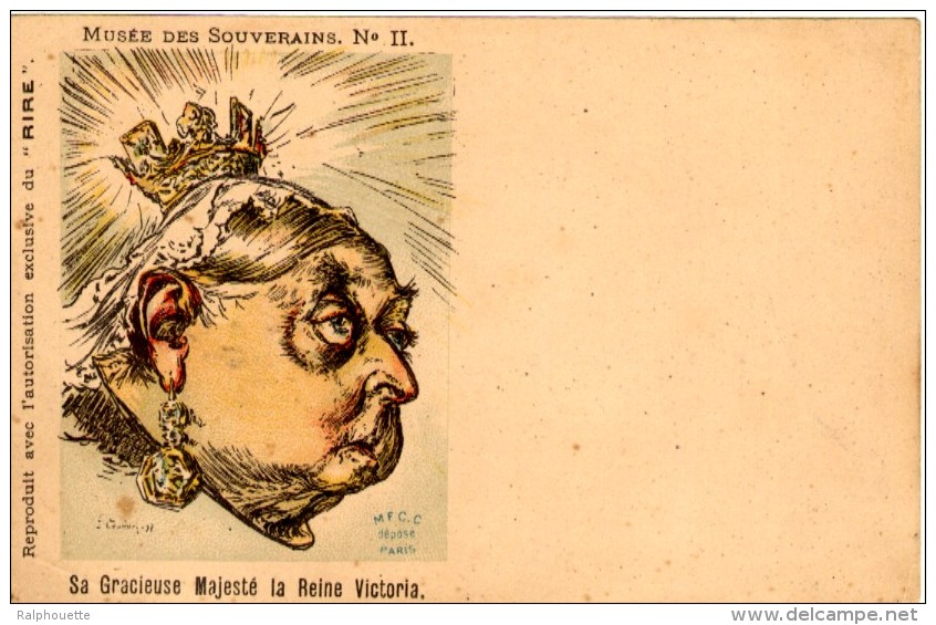 Musee Des Souverains N° II- Sa Gracieuse Majesté La Reine Victoria - Le ´Rire´ - Satirische