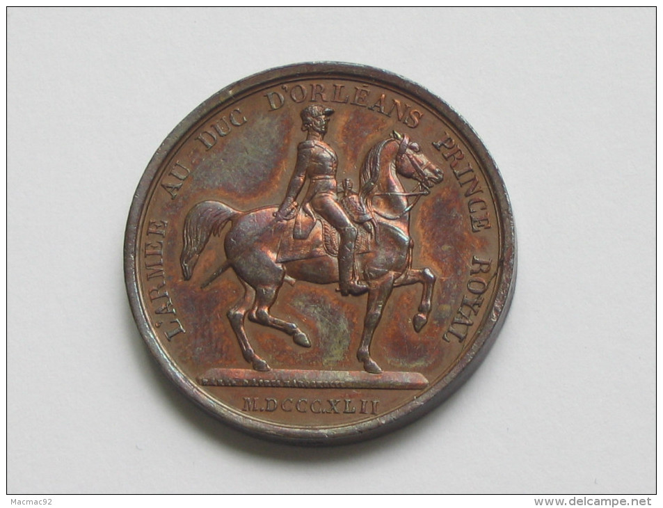 Médaille LOUIS PHILIPPE I Roi Des Francais 1841 - L'Armée Au Duc D'Orléans Prince Royal **** EN ACHAT IMMEDIAT *** - Royal / Of Nobility