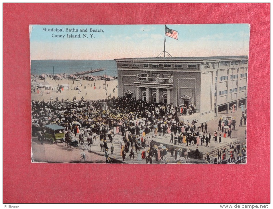 Coney Island NY--Municipal Baths & Beach ----- Ref 1463 - Manhattan