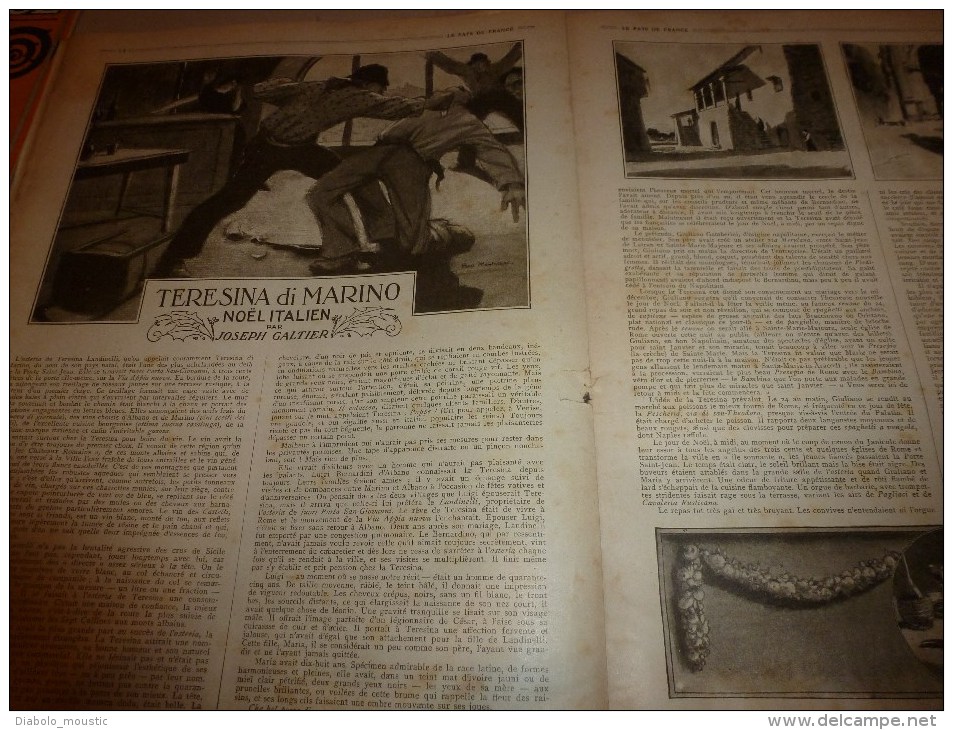 1915 JOURNAL de GUERRE(Le Pays de France): Les NOËLS (Alsace, Wallon, Anglais, Serbe,Italien,Allemand,Ru sse)...etc