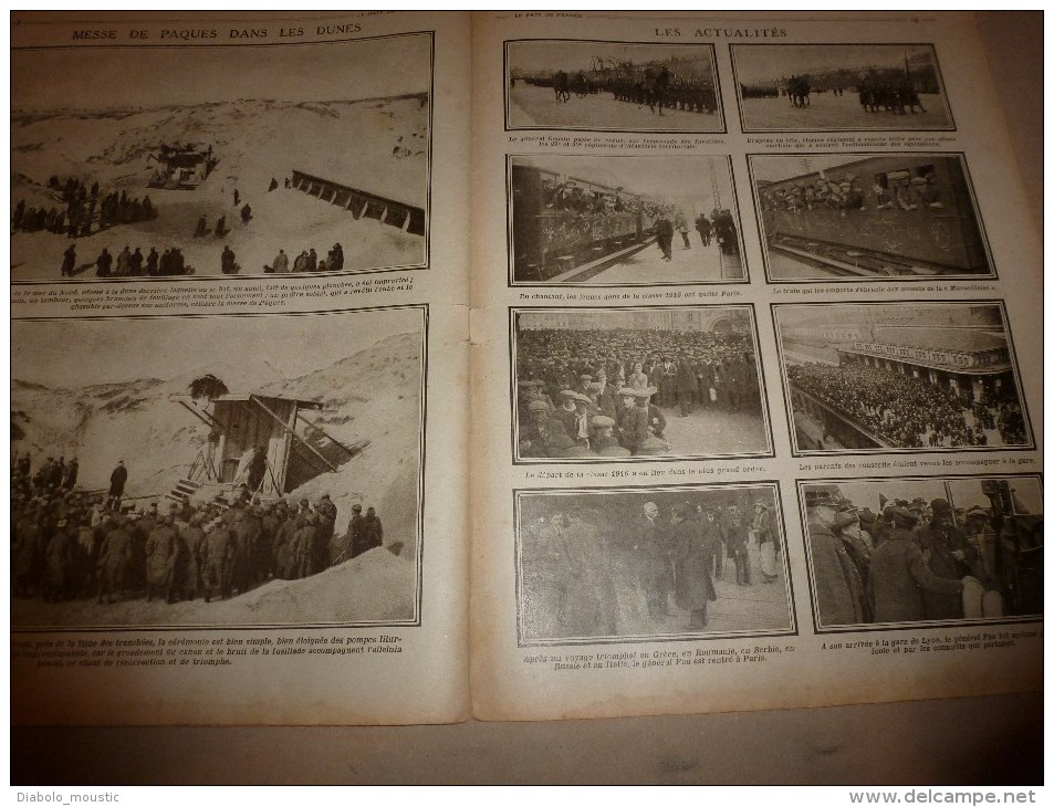 1915 JOURNAL de GUERRE(Le Pays de France):Nos 75;Poilus et la boue;En mer;Espionnage allemand;Woëvre;Farces;Infirmière