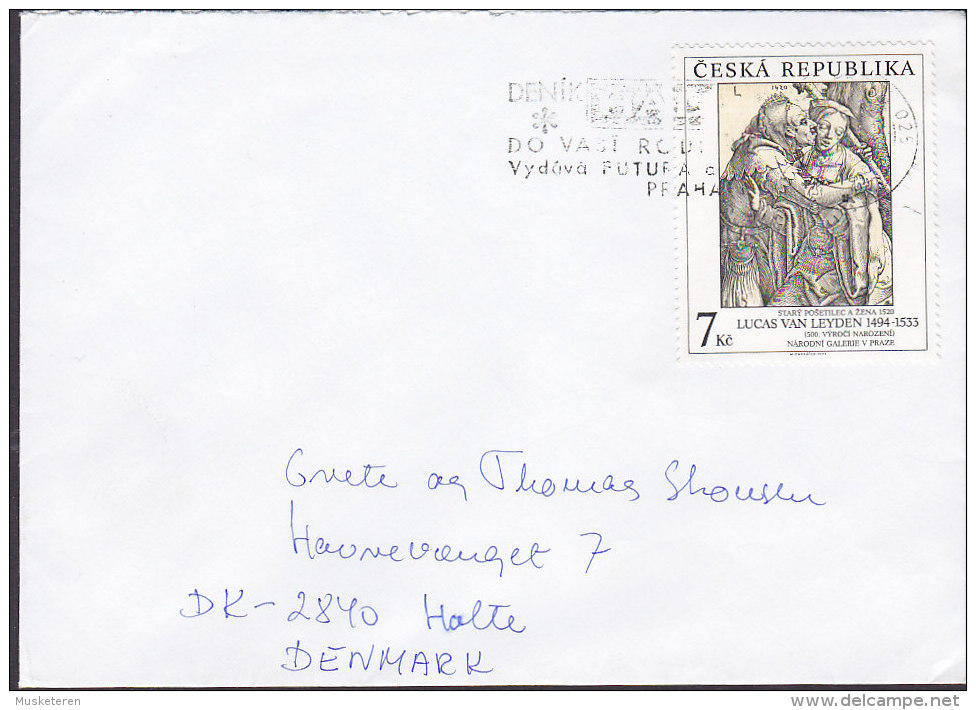 Czech Republic 1994? Cover Brief To HOLTE Denmark Lucas Van Leyden Stamp - Briefe U. Dokumente