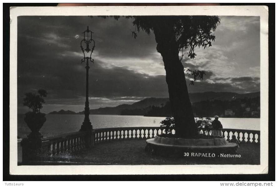 RAPALLO - GENOVA - 1934 - NOTTURNO. ANIMATA. - Genova