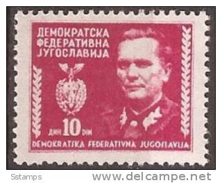 1945 X  455  JUGOSLAVIJA TITO NEVER HINGED - Ungebraucht